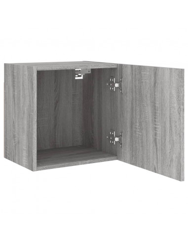 Mobili TV Muro 2pz Grigio Sonoma 40,5x30x40cm Legno Multistrato