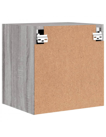 Mobili TV Muro 2pz Grigio Sonoma 40,5x30x40cm Legno Multistrato