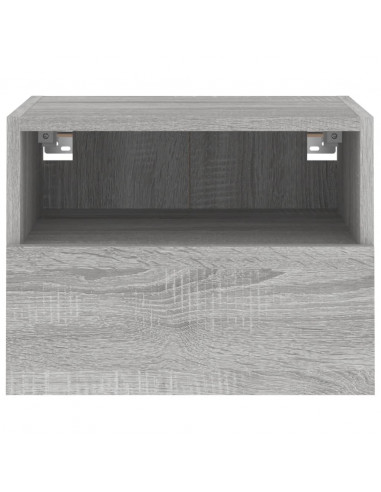 Mobile TV Parete Grigio Sonoma 40x30x30 cm in Legno Multistrato