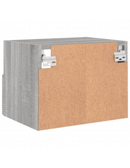 Mobile TV Parete Grigio Sonoma 40x30x30 cm in Legno Multistrato