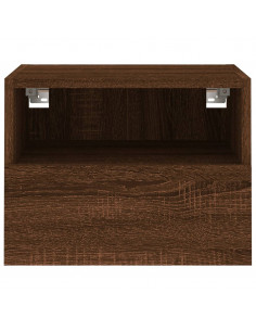 Mobile TV a Parete Rovere Marrone 40x30x30 cm Legno Multistrato 2