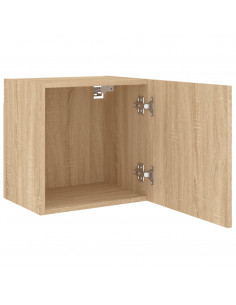 Mobili TV Muro 2pz Rovere Sonoma 40,5x30x40cm Legno Multistrato 2