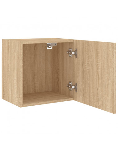 Mobili TV Muro 2pz Rovere Sonoma 40,5x30x40cm Legno Multistrato