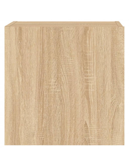 Mobili TV Muro 2pz Rovere Sonoma 40,5x30x40cm Legno Multistrato