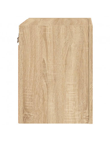 Mobili TV Muro 2pz Rovere Sonoma 40,5x30x40cm Legno Multistrato