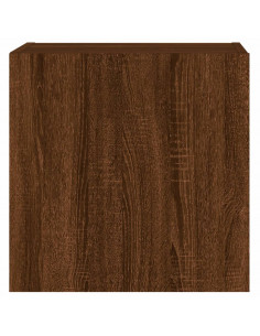 Mobile TV Parete Rovere Marrone 40,5x30x40 cm Legno Multistrato 2