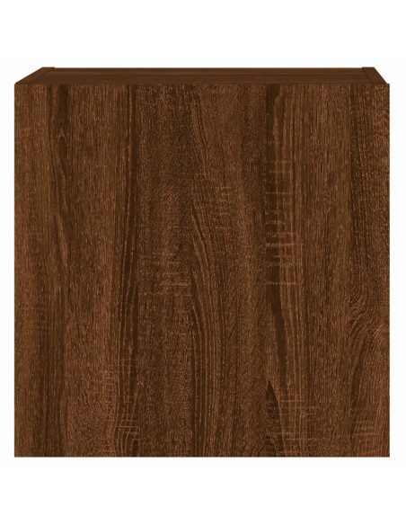 Mobile TV Parete Rovere Marrone 40,5x30x40 cm Legno Multistrato