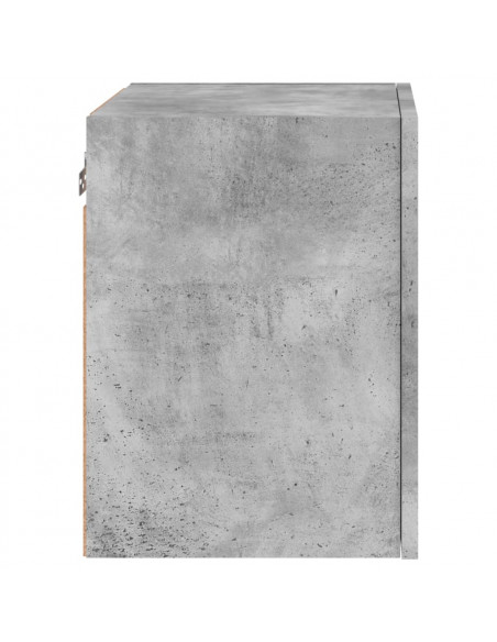 Mobili TV Muro 2pz Grigio Cemento 40,5x30x40 Legno Multistrato