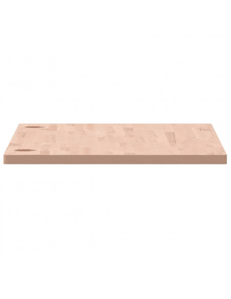 Piano Scrivania 100x60x2,5 cm in Legno Massello di Faggio