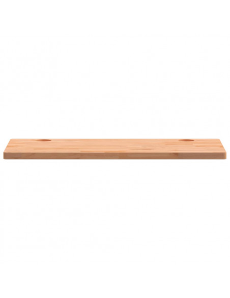 Piano Scrivania 100x50x2,5 cm in Legno Massello di Faggio
