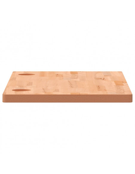 Piano Scrivania 100x50x2,5 cm in Legno Massello di Faggio