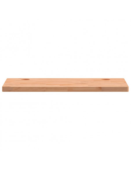 Piano Scrivania 110x60x4 cm in Legno Massello di Faggio