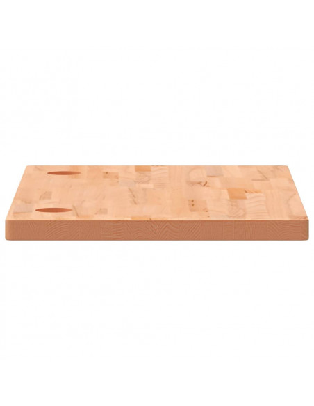 Piano Scrivania 110x60x4 cm in Legno Massello di Faggio