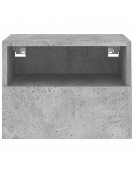 Mobili TV Muro 2pz Grigio Cemento 40x30x30 cm Legno Multistrato