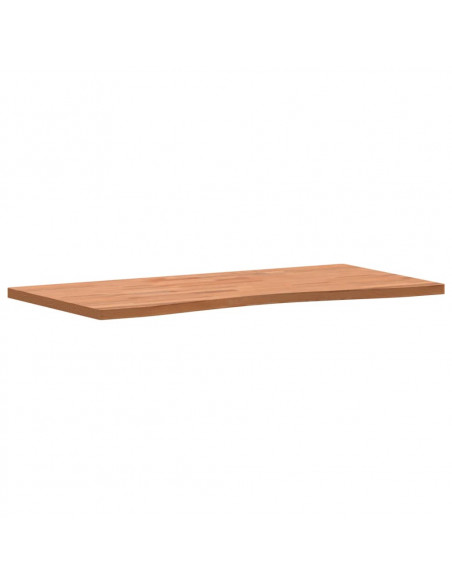 Piano per Scrivania 100x(45-50)x2,5 cm Legno Massello di Faggio
