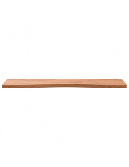 Piano per Scrivania 100x(55-60)x2,5 cm Legno Massello di Faggio