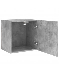 Mobile TV Parete Grigio Cemento 40,5x30x40 cm Legno Multistrato 2