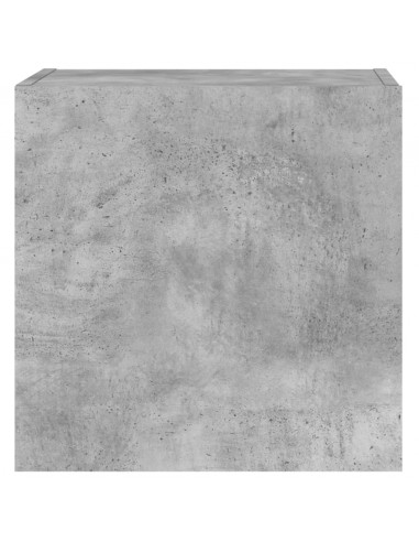 Mobile TV Parete Grigio Cemento 40,5x30x40 cm Legno Multistrato