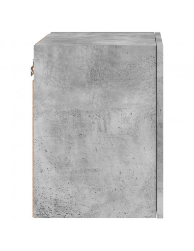 Mobile TV Parete Grigio Cemento 40,5x30x40 cm Legno Multistrato