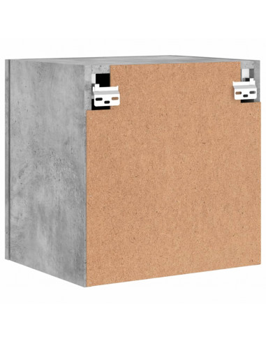 Mobile TV Parete Grigio Cemento 40,5x30x40 cm Legno Multistrato