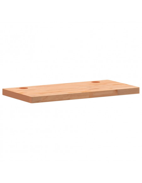 Piano Scrivania 100x50x4 cm in Legno Massello di Faggio