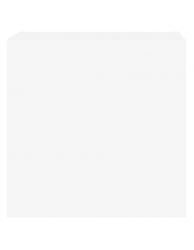 Mobili TV a Parete 2pz Bianchi 40,5x30x40 cm Legno Multistrato