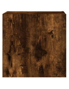 Mobile TV a Parete Rovere Fumo 40,5x30x40 cm Legno Multistrato 2