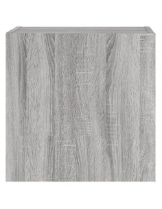 Mobile TV Parete Grigio Sonoma 40,5x30x40 cm Legno Multistrato 2