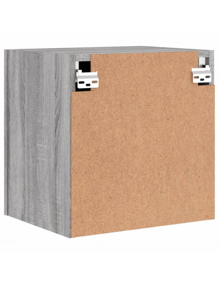 Mobile TV Parete Grigio Sonoma 40,5x30x40 cm Legno Multistrato