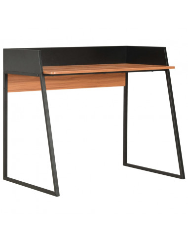 Scrivania Nera e Marrone 90x60x88 cm