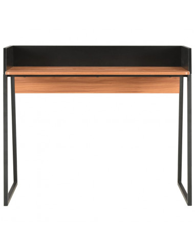 Scrivania Nera e Marrone 90x60x88 cm