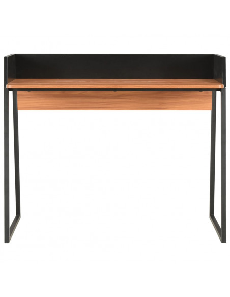Scrivania Nera e Marrone 90x60x88 cm