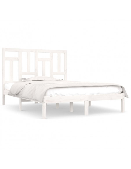 Giroletto Bianco in Legno Massello di Pino 200x200 cm