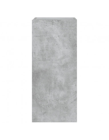 Mobile TV a Parete con Luci LED Grigio Cemento 30,5x35x70 cm