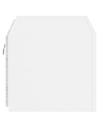 Mobile TV a Parete con Luci LED Bianco 60x35x31 cm