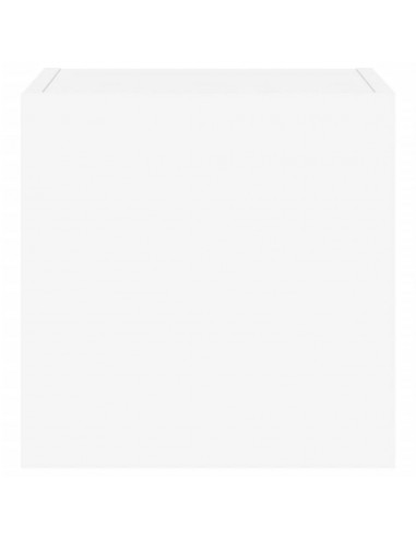 Mobile TV a Parete con Luci LED Bianco 30,5x35x30 cm