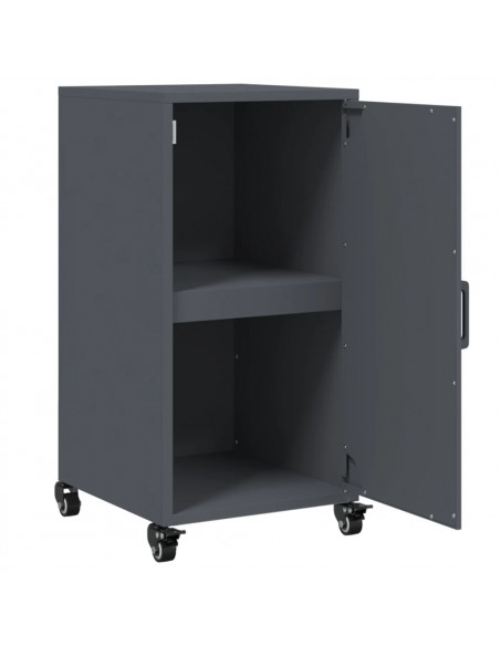 Credenza Antracite 36x39x72 cm in Acciaio Laminato a Freddo
