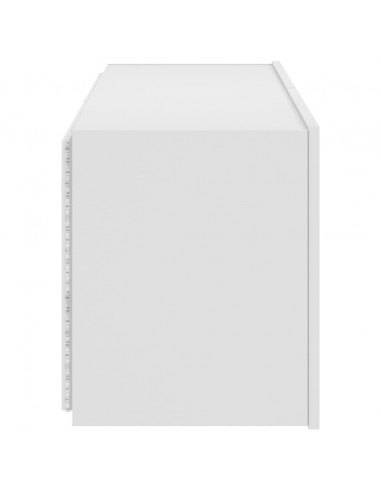 Mobile TV a Parete con Luci LED Bianco 100x35x41 cm