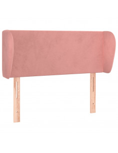 Testiera ad Orecchio Rosa 83x23x78/88 cm in Velluto 2