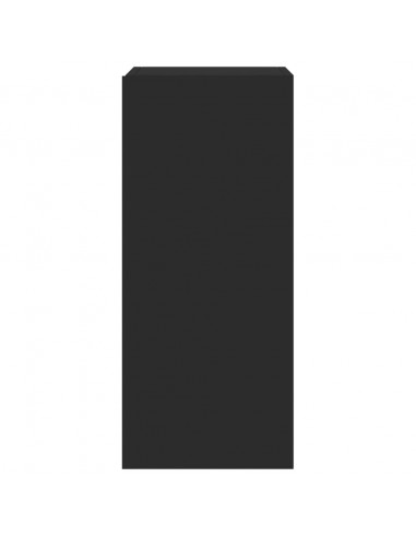 Mobile TV a Parete con Luci LED Nero 30,5x35x70 cm