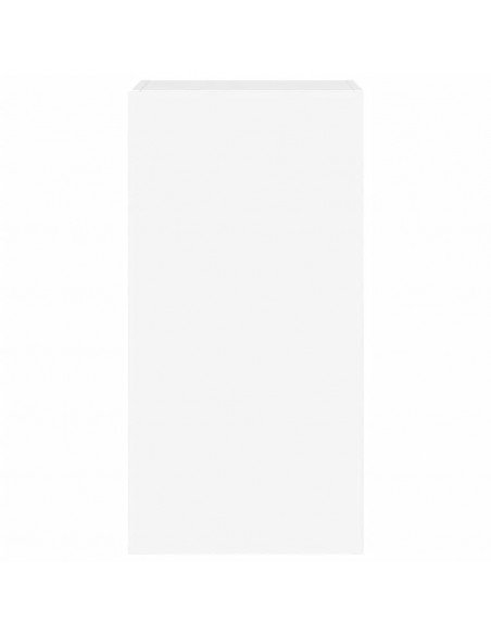Mobile TV a Parete con Luci LED Bianco 40,5x35x80 cm
