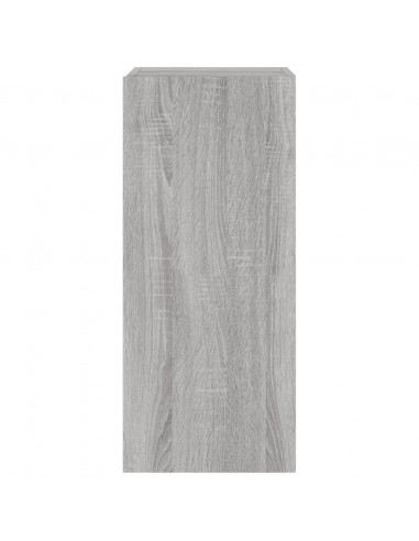 Mobile TV a Parete con Luci LED Grigio Sonoma 30,5x35x70 cm