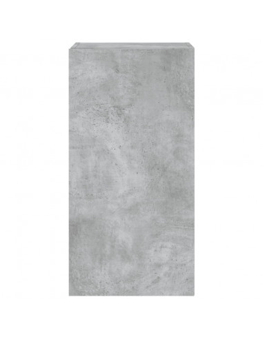 Mobile TV a Parete con Luci LED Grigio Cemento 40,5x35x80 cm