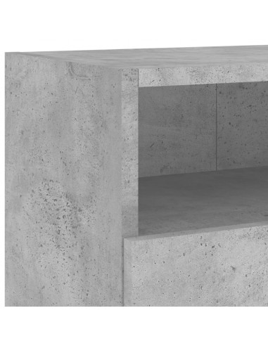 Mobili TV Muro 2pz Grigio Cemento 100x30x30cm Legno Multistrato