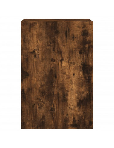 Mobile TV a Parete Rovere Fumo 40,5x30x60 cm Legno Multistrato