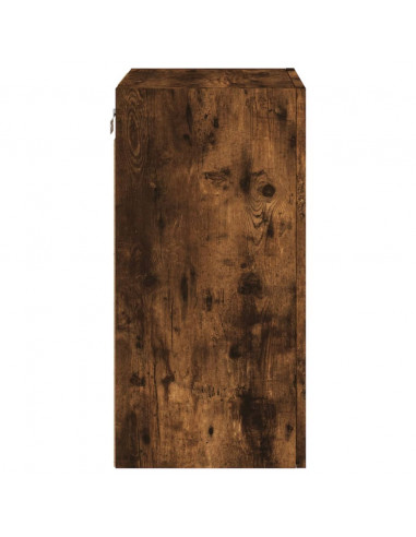 Mobile TV a Parete Rovere Fumo 40,5x30x60 cm Legno Multistrato