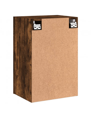 Mobile TV a Parete Rovere Fumo 40,5x30x60 cm Legno Multistrato
