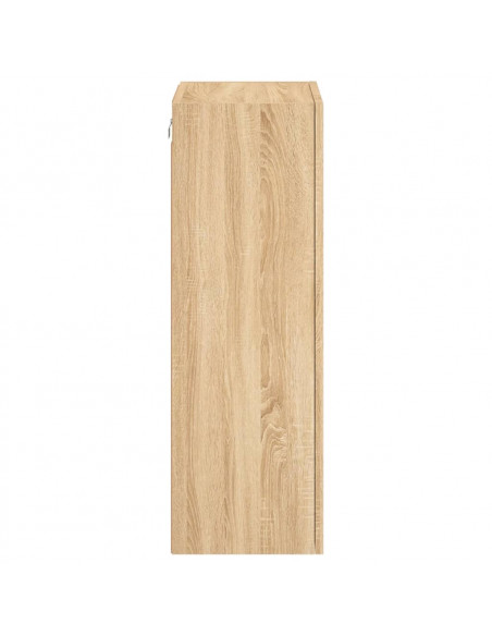 Mobile TV Parete Rovere Sonoma 40,5x30x90 cm Legno Multistrato