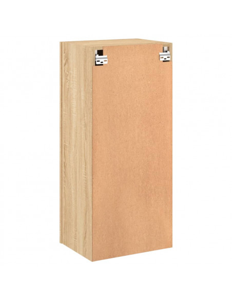 Mobile TV Parete Rovere Sonoma 40,5x30x90 cm Legno Multistrato