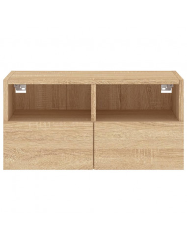 Mobile TV a Parete Rovere Sonoma 60x30x30 cm Legno Multistrato